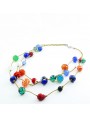 Collier en verre de Murano Tutti frutti