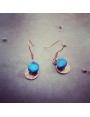 Boucles d'oreilles 'Bleu Azur'