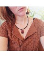 Collier Mil'Shake Rouge en verre