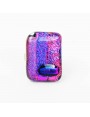 Bague Mil'Shake Fuschia artisanale en verre