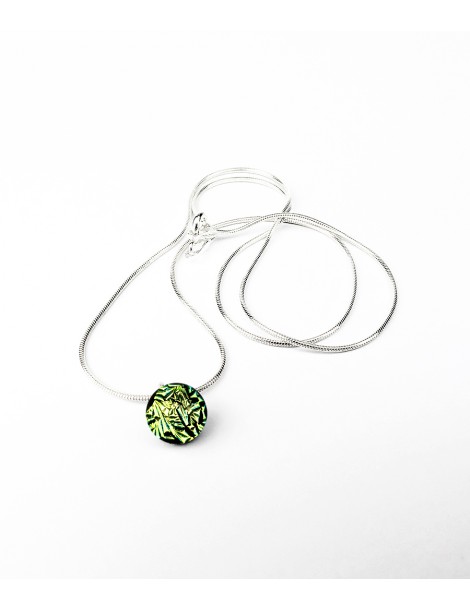 Collier Lighty Cactus Cristallisé' artisanal en verre