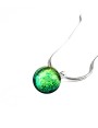 Collier Lighty'Vert Herbe' artisanal en verre