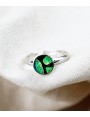 Bague Capri 'Bambou Vert' en Argent 925