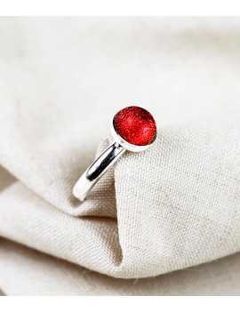 Bague Capri 'Rouge Chili' en Argent 925