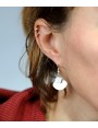 Boucles d'oreilles Calipso 'Diamant' artisanales en verre