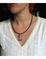 Collier Mil'Shake Rose en verre