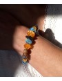 Bracelet Murano Bleu Orange