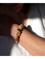 Bracelet Murano Bleu Orange