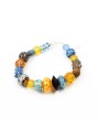 Bracelet Murano Bleu Orange