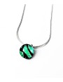 Collier Lighty'Bambou Vert' artisanal en verre